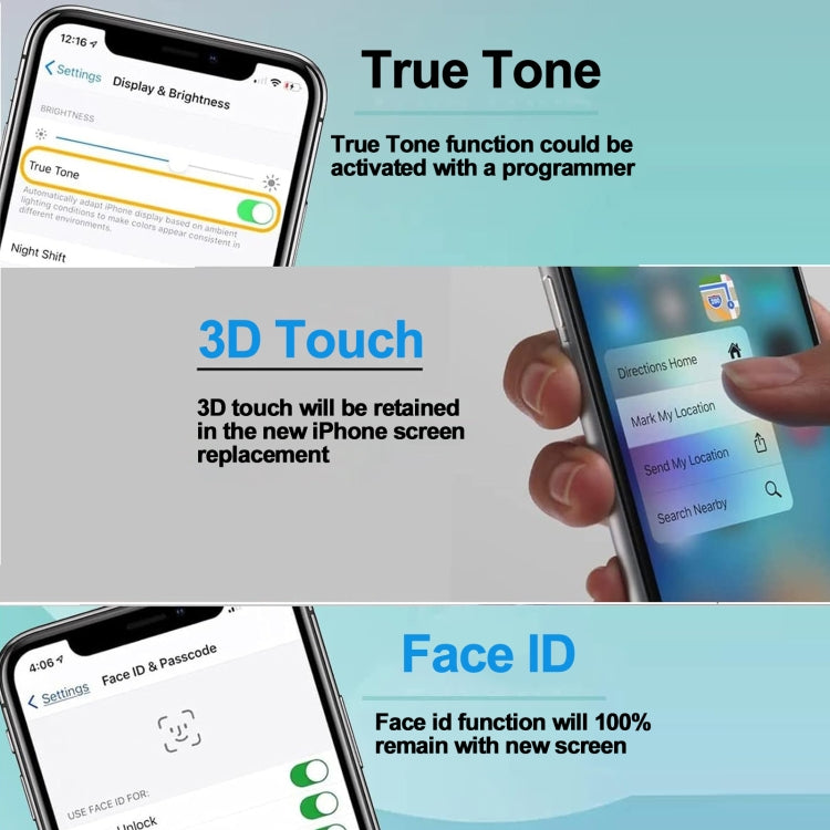 Écran OLED Super Retina XDR d'origine pour iPhone 16 Plus, pour iPhone 16 Plus (Original)