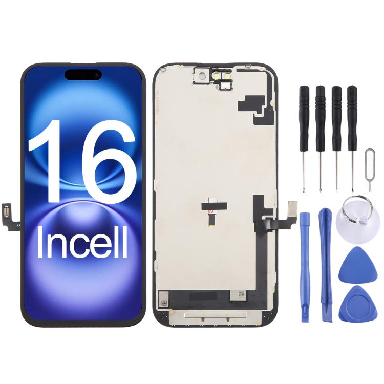 For iPhone 16 HD+ incell LCD Screen with Digitizer Full Assembly