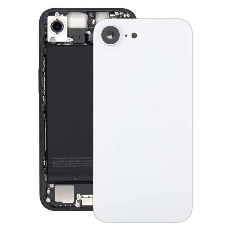 For iPhone 16e Glass Battery Back Cover, For iPhone 16e(with Camera Lens Frame)