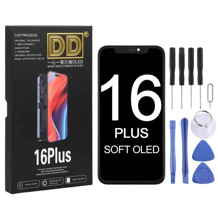For iPhone 16 Plus DD Soft OLED Screen