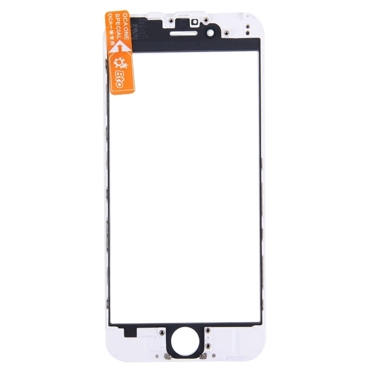 Front Screen Outer Glass Lens with Front LCD Screen Bezel Frame & OCA Optically Clear Adhesive for iPhone 6 Plus