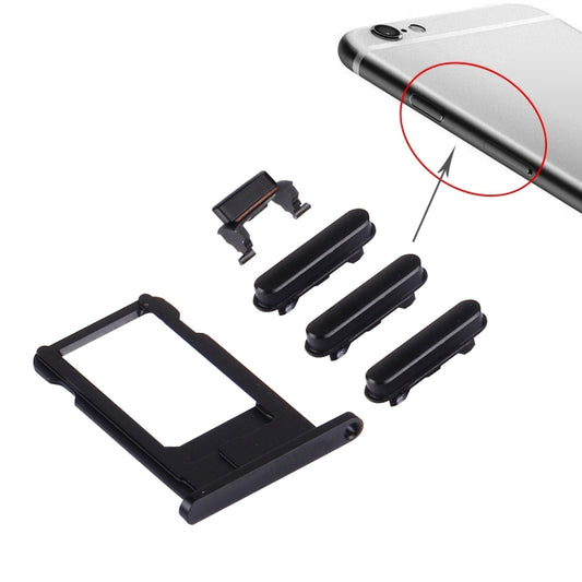 4 en 1 para iPhone 6s (Bandeja de tarjeta + Tecla de control de volumen + Botón de encendido + Tecla de vibración del interruptor de silencio), Para iPhone 6s