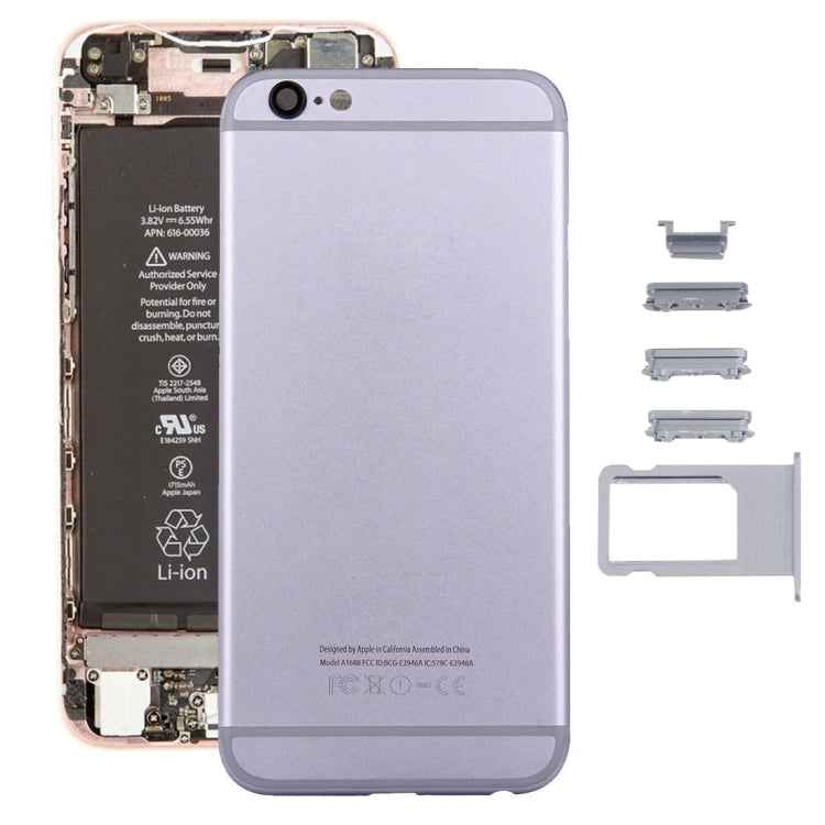 5 in 1 for iPhone 6s (Back Cover + Card Tray + Volume Control Key + Power Button + Mute Switch Vibrator Key) Full Assembly Housing Cover, For 6s, For iPhone 6s, For iPhone 6s (with side Key), For iPhone 6s (with Side keys) - BSPART