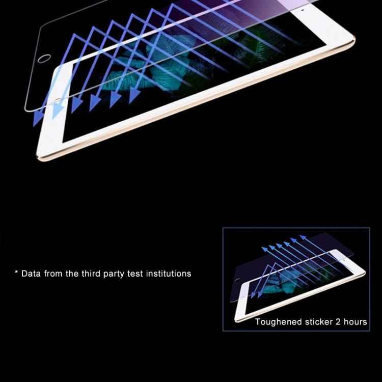 0.33mm 9H 2.5D Anti Blue-ray Explosion-proof Tempered Glass Film for iPad 9.7 (2018)/(2017) & Pro 9.7 & Air 2 & Air