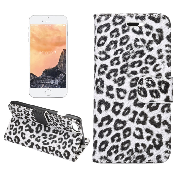 For iPhone 8 & 7 Leopard Pattern Horizontal Flip Leather Case with Holder & Card Slots & Wallet, For 8 & 7