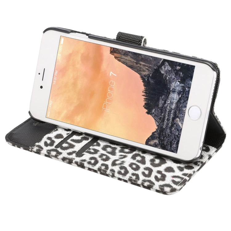 For iPhone 8 & 7 Leopard Pattern Horizontal Flip Leather Case with Holder & Card Slots & Wallet, For 8 & 7