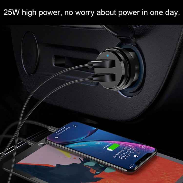 ipipoo XP-1 Dual USB Car Fast Charging Charger with Android Line
