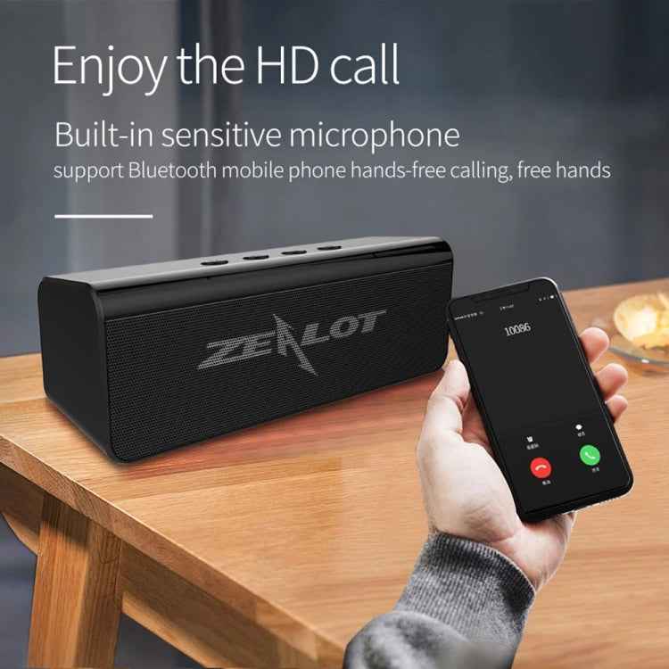 ZEALOT S31 10W 3D HiFi Stereo Wireless Bluetooth Speaker, Support Hands-free / USB / AUX / TF Card