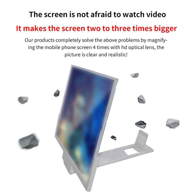 F3 14 inch Radiation Protection Universal Mobile Phone Screen Amplifier 3D HD Video Amplifier with Stand