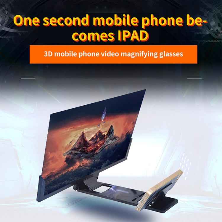 F3 14 inch Radiation Protection Universal Mobile Phone Screen Amplifier 3D HD Video Amplifier with Stand