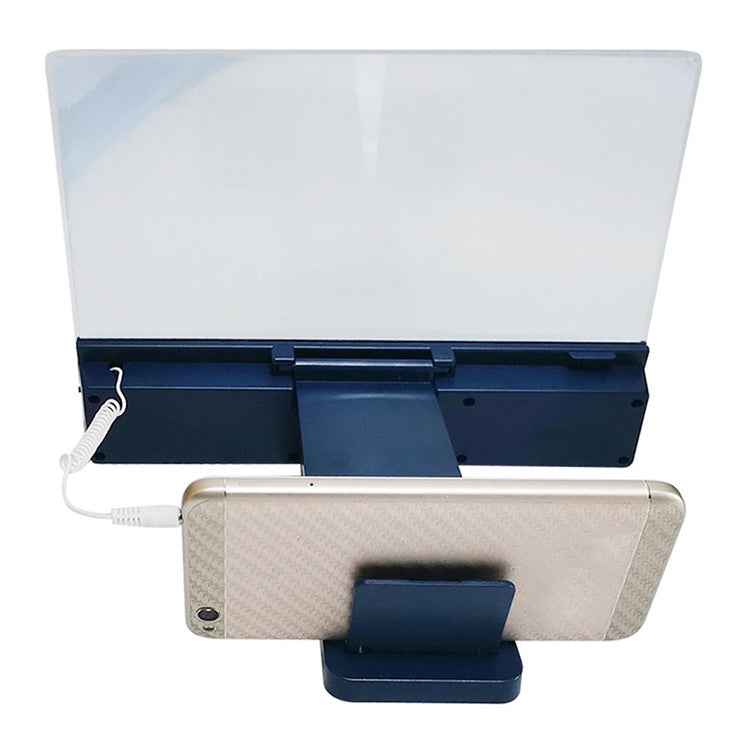 F5 12 inch Universal Mobile Phone Screen Amplifier HD Video Amplifier with Stand & Speaker, Charging Version