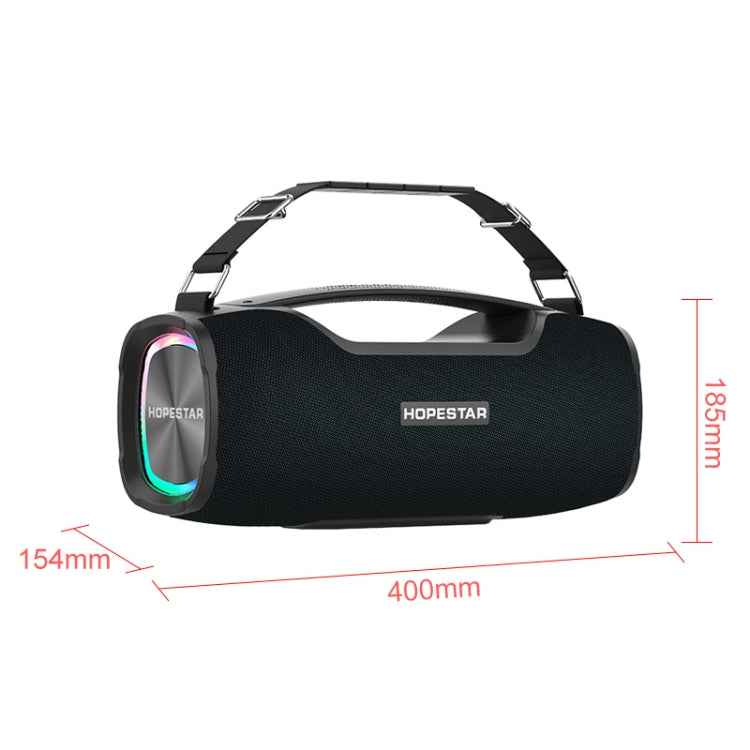 HOPESTAR A6X TWS Portable Outdoor Bluetooth Speaker with Colorful Music Lights, Support Power Bank & Hands-free Call & U Disk & TF Card & 3.5mm AUX