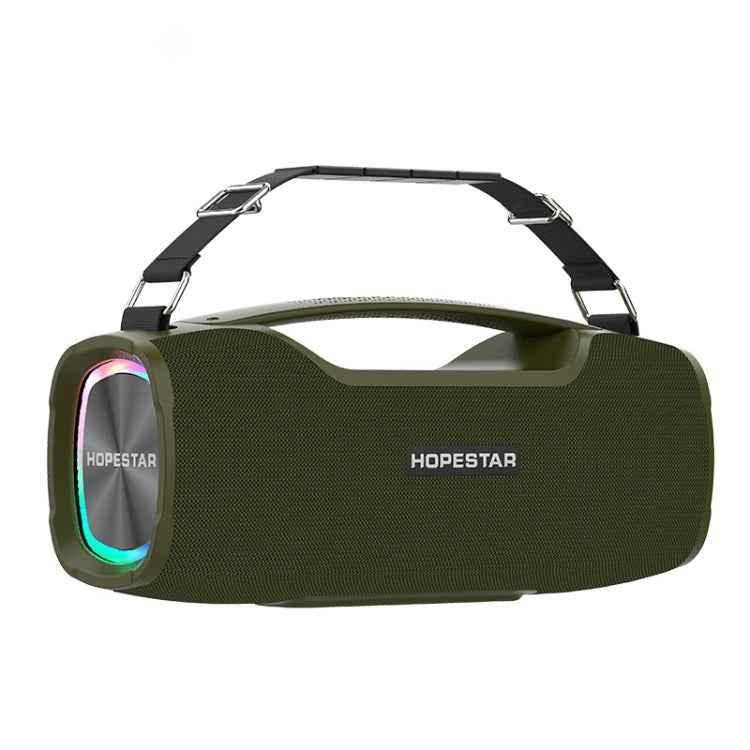 HOPESTAR A6X TWS Portable Outdoor Bluetooth Speaker with Colorful Music Lights, Support Power Bank & Hands-free Call & U Disk & TF Card & 3.5mm AUX