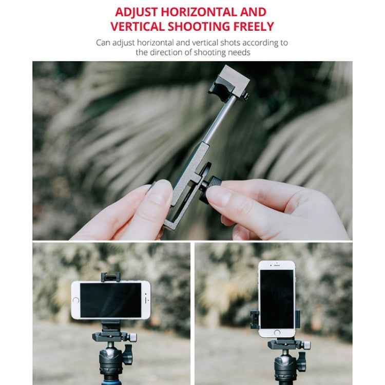 YELANGU PC03 Folding Phone Holder Horizontal Vertical Shooting Phone Clamp Holder Bracket