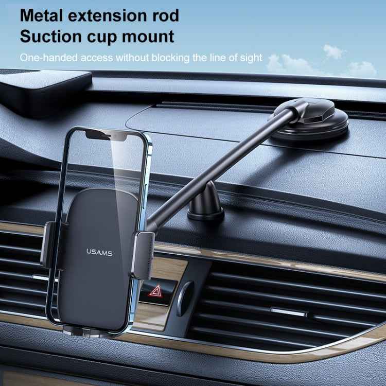 USAMS US-ZJ065 Car Center Console Windshield Mobile Phone Holder