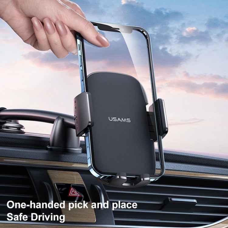 USAMS US-ZJ065 Car Center Console Windshield Mobile Phone Holder