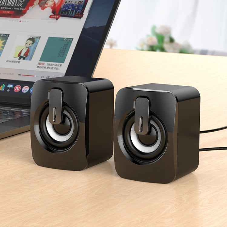 A2 USB 2.0 Wire-controlled Non-luminous Mobile Phone Computer Mini Desktop Speaker