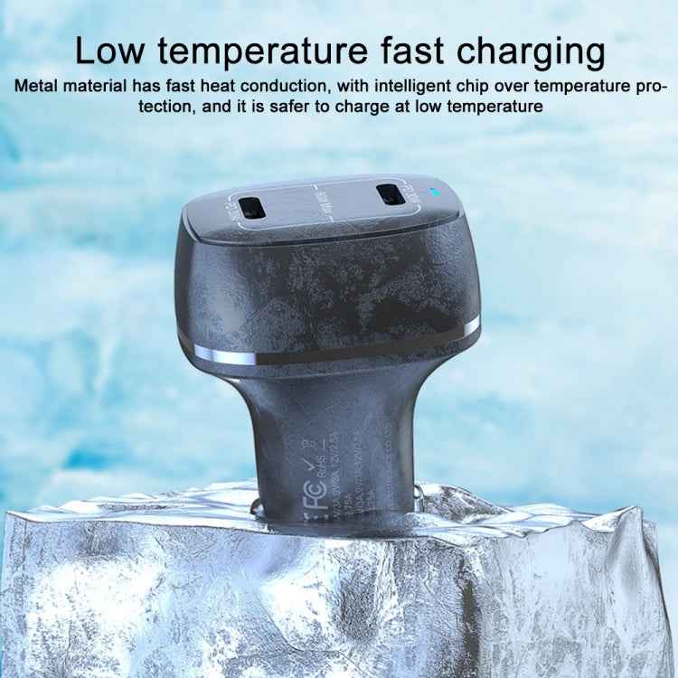 ACC-580 Dual Ports PD 60W Fast Charging Car Charger