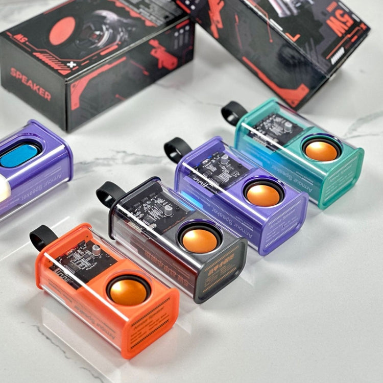 5W Portable Bullet TWS Wireless Bluetooth Speaker, (Orange), (Green), (Grey), (Purple)