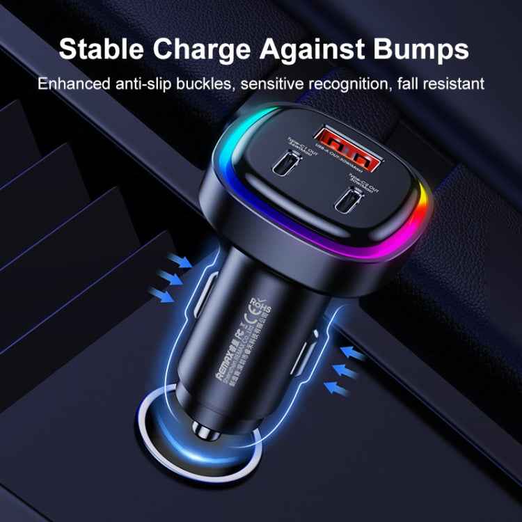 REMAX RCC330 Earl Series 3 in 1 Car 66W PD Fast Charger with Indicator Light, RCC330