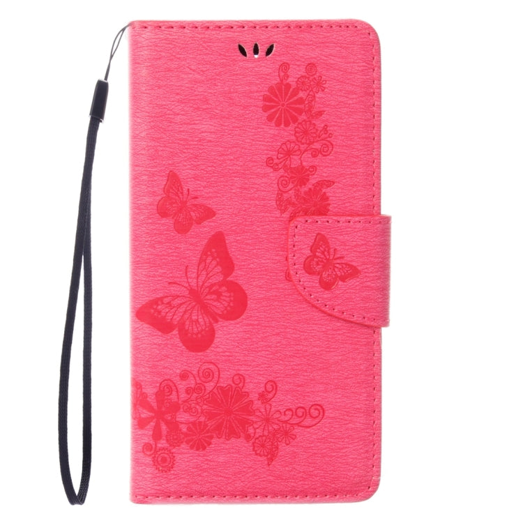 For iPhone 8 & 7 Pressed Flowers Butterfly Pattern Horizontal Flip Leather Case with Holder & Card Slots & Wallet