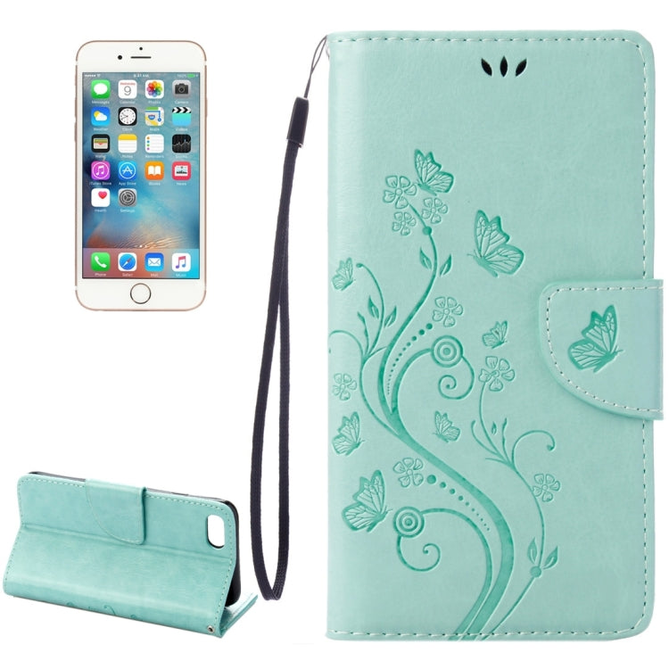 For iPhone 8 & 7 Pressed Flowers Horizontal Flip Leather Case with Holder & Card Slots & Wallet