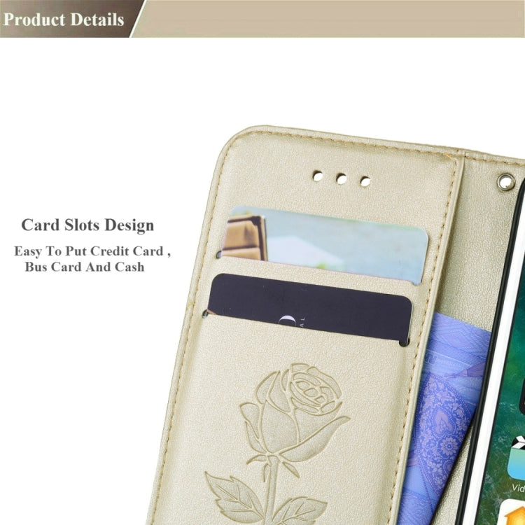 Fro iPhone 8 & 7 Roses Pressed Flowers Pattern Flip Leather Case with Holder & Card Slots & Wallet