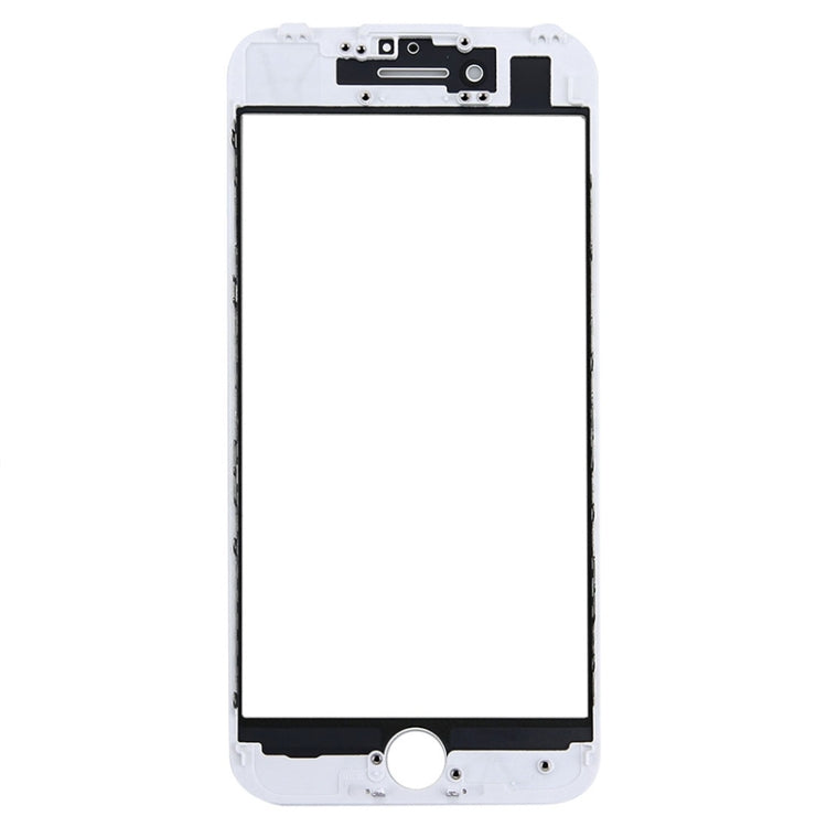 Front Screen Outer Glass Lens with Front LCD Screen Bezel Frame for iPhone 7