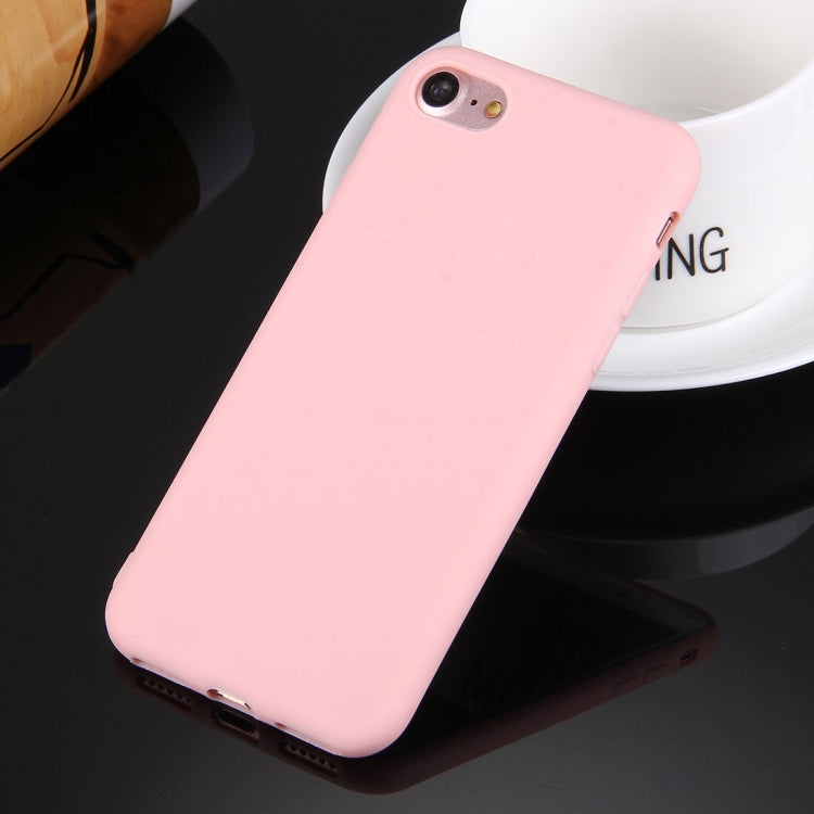 For iPhone 8 & 7 Solid Color TPU Protective Case Without Round Hole
