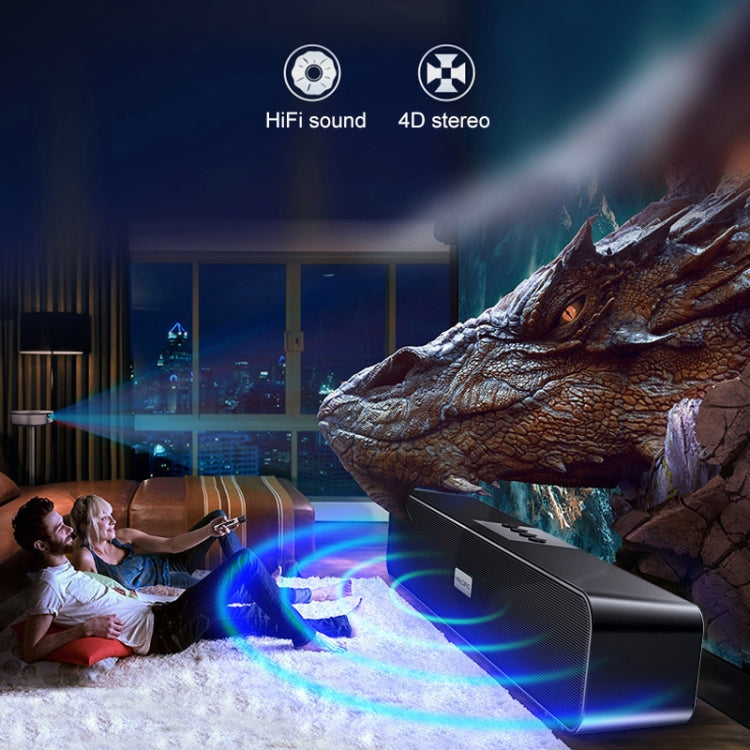 YINDIAO A36 Bluetooth 5.0 Smart Subwoofer Computer Wireless Bluetooth Speaker, Bluetooth Standard Version, Bluetooth Standard Version(Black)