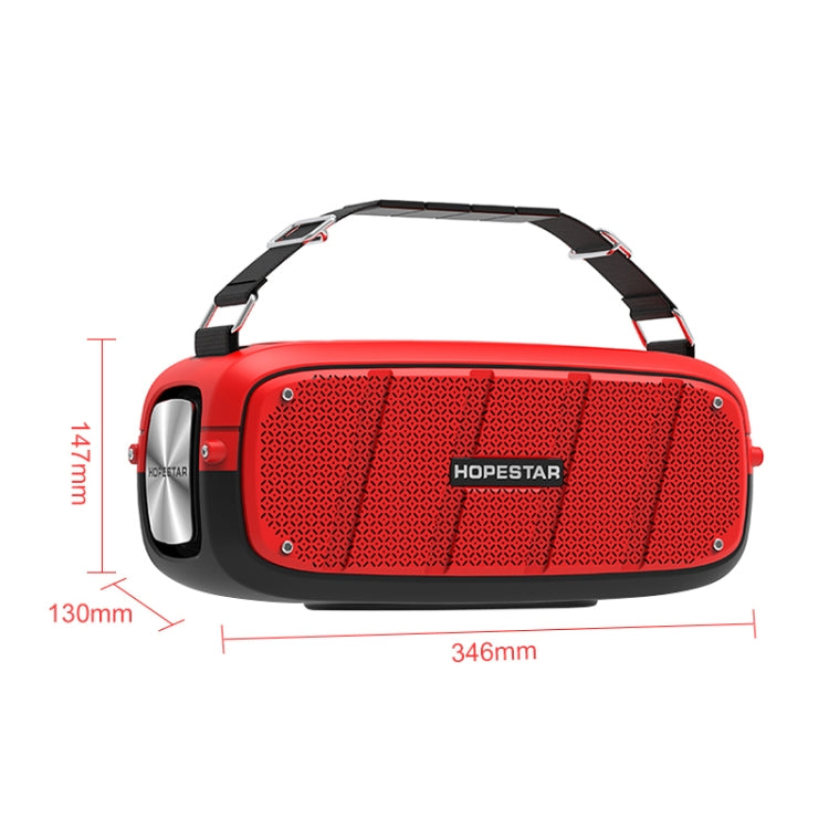 HOPESTAR A20 Pro TWS Portable Outdoor Waterproof Subwoofer Bluetooth Speaker with Microphone, Support Power Bank & Hands-free Call & U Disk & TF Card & 3.5mm AUX