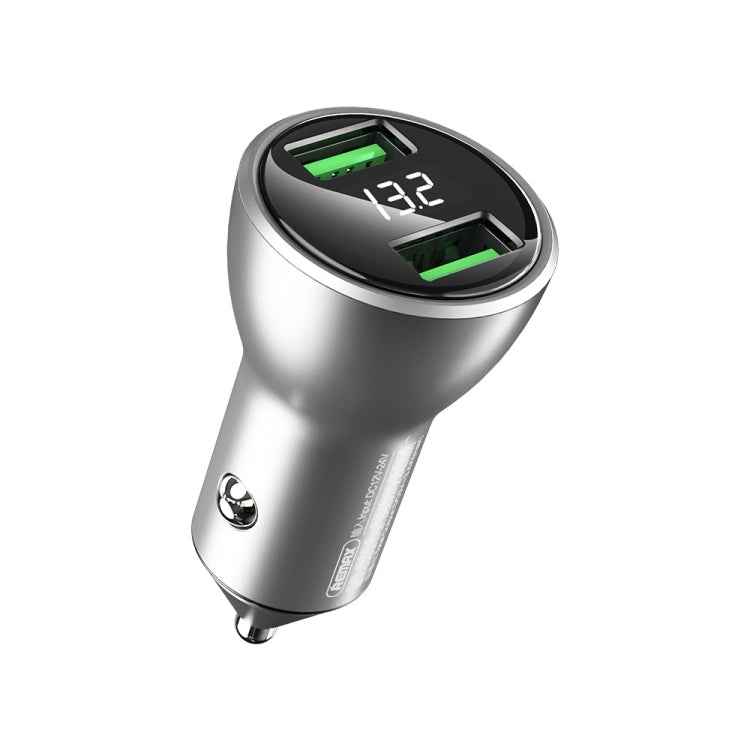 REMAX RCC106 Vitor Series 3.4A Dual USB Interface Car Charger with Digital Display