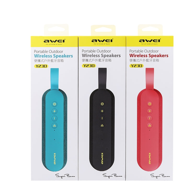 awei Y230 Portable Wireless Bluetooth Speaker V4.2 with HD Sound and Enhanced Bass, Built-in Mic, Support NFC / U Disk / TF Card / AUX, Y230