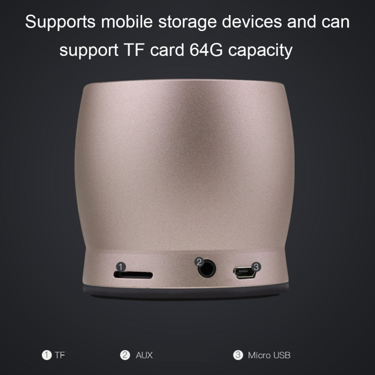 awei Y500 Mini Portable Wireless Bluetooth Speaker with 3D Stereo, Built-in Mic, Support TF Card / AUX, Y500