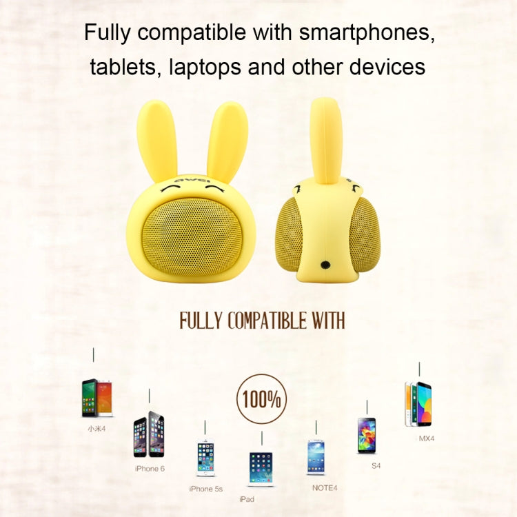 awei Y700 Mini Portable Rabbit Wireless Bluetooth Speaker, Built-in Mic, Support AUX / Hand Free Call, Y700
