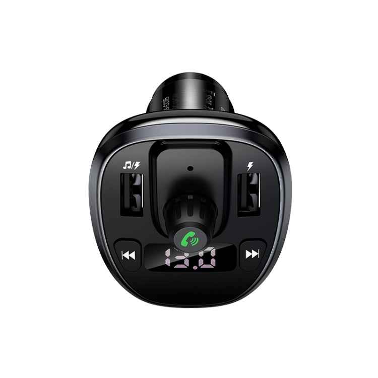 USAMS US-CC115 C21 Dual USB 3.4A Digital Display Wireless FM Car Charger