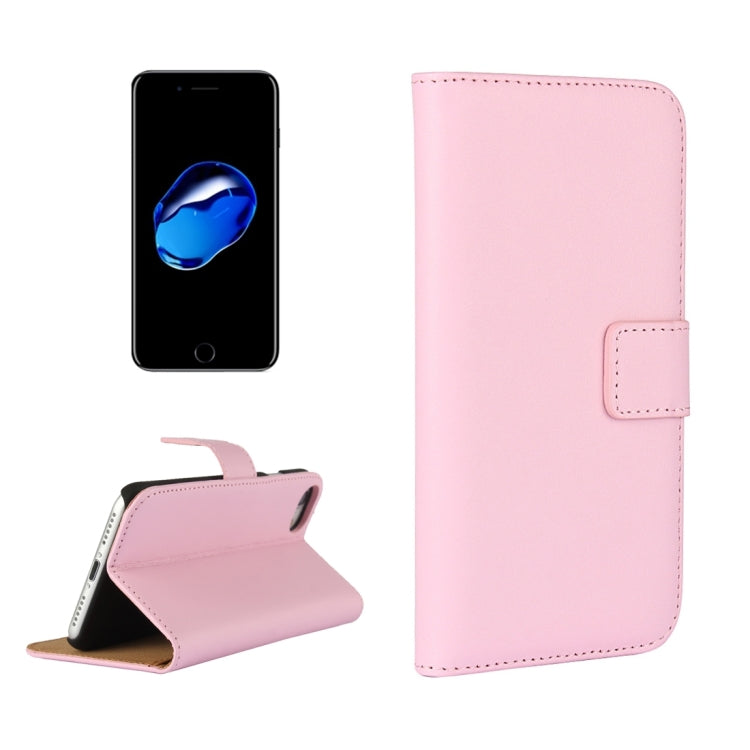 For iPhone 8 & 7 Genuine Split Horizontal Flip Leather Case with Holder & Card Slots & Wallet