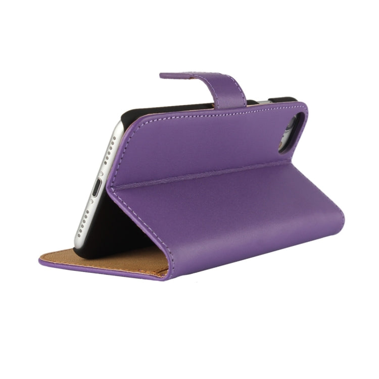For iPhone 8 & 7 Genuine Split Horizontal Flip Leather Case with Holder & Card Slots & Wallet
