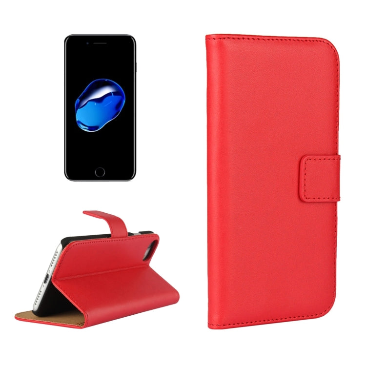 For iPhone 8 & 7 Genuine Split Horizontal Flip Leather Case with Holder & Card Slots & Wallet