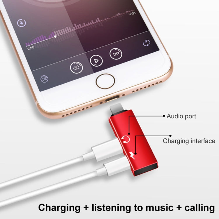 RC16 Dual 8 Pin Female to 8 Pin Male Key Shape Mini Portable Audio & Charge Adapter