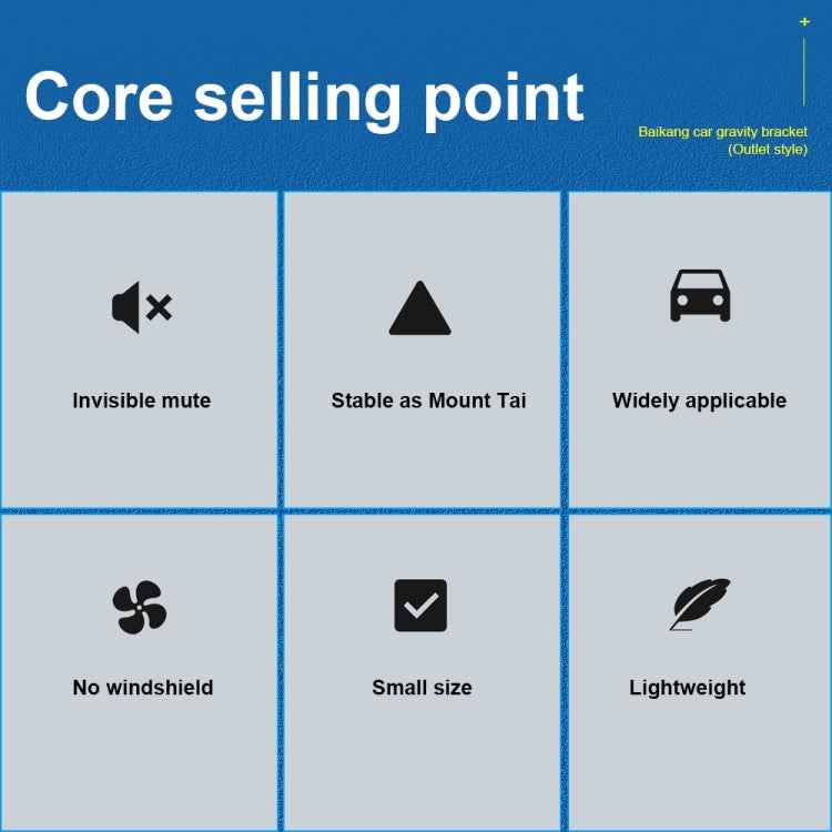 WK WA-S41 iDeal Series Car Gravity Bracket Car Air Outlet FoldingMobile Phone Holder Bracket