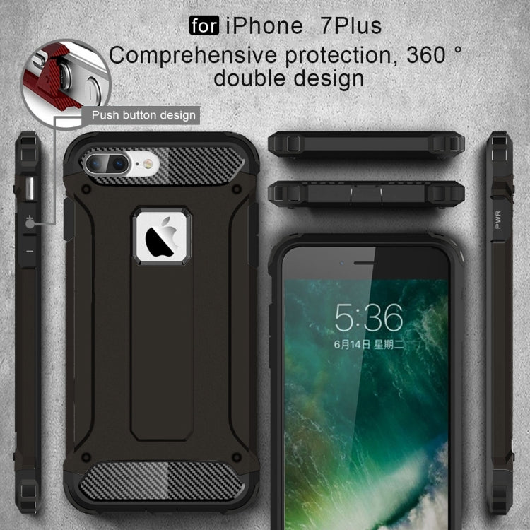 For iPhone 8 Plus & 7 Plus Tough Armor TPU + PC Combination Case, For iPhone 7 Plus
