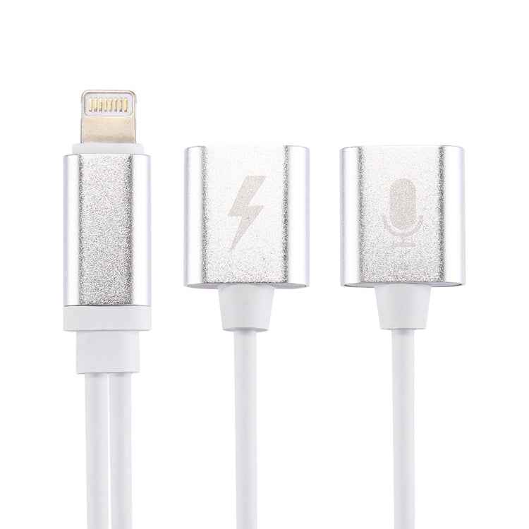 8 Pin Male to Female Charger + 8 Pin Female Audio Adapter, Support iOS 10.3.1 or Above Phones & Call Function