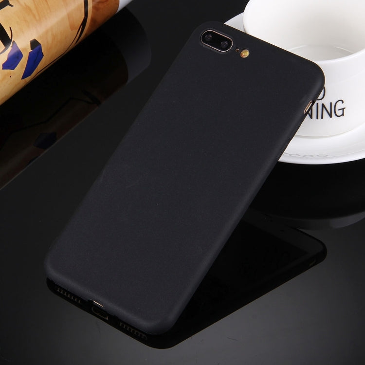 For iPhone 8 Plus & 7 Plus Solid Color TPU Protective Case Without Round Hole