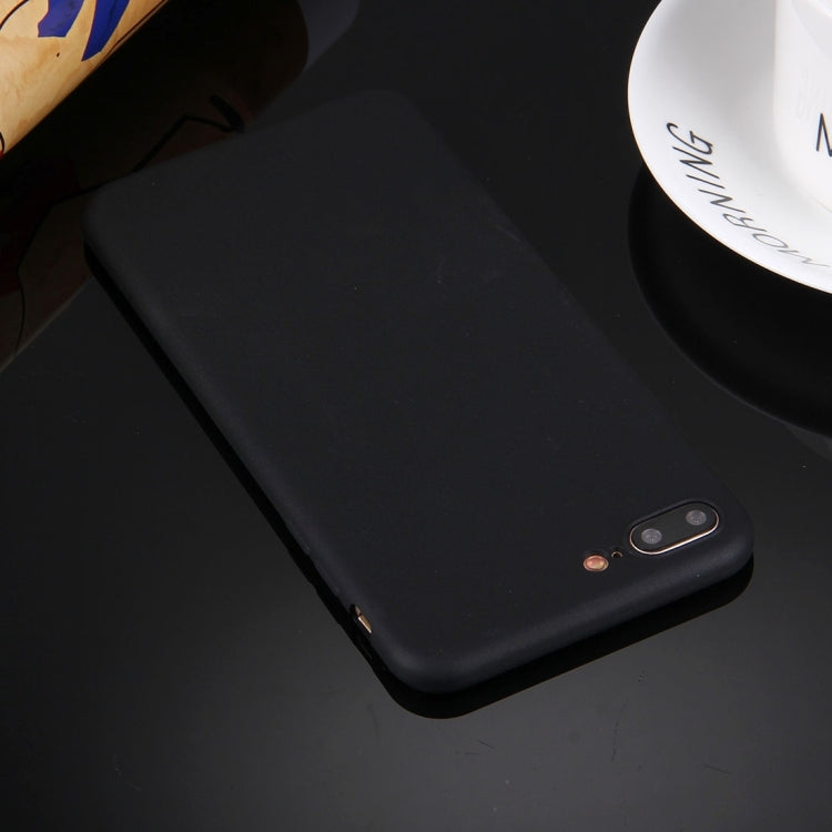 For iPhone 8 Plus & 7 Plus Solid Color TPU Protective Case Without Round Hole