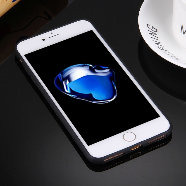 For iPhone 8 Plus & 7 Plus Solid Color TPU Protective Case Without Round Hole