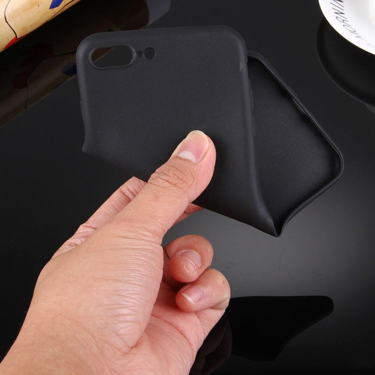 For iPhone 8 Plus & 7 Plus Solid Color TPU Protective Case Without Round Hole