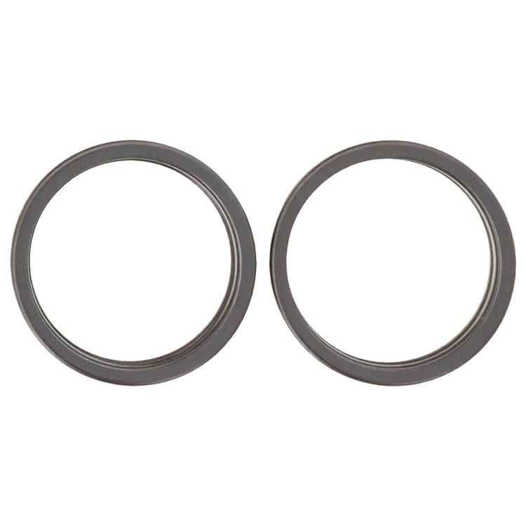 For iPhone 17 2pcs/set Rear Camera Glass Lens Metal Outside Protector Hoop Ring, For iPhone 17