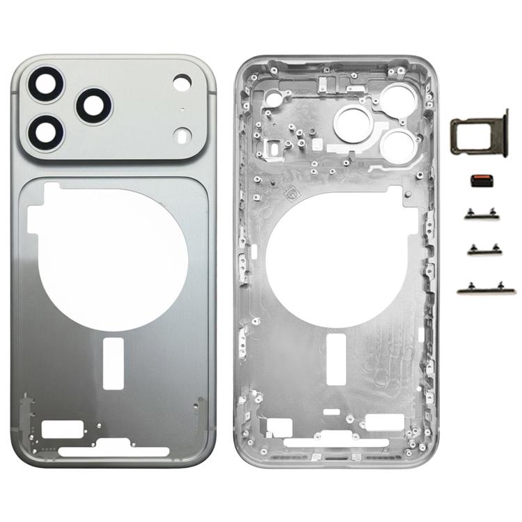 For iPhone 17 Pro Max Middle Frame Bezel Plate with Camera Lens Cover, For iPhone 17 Pro Max
