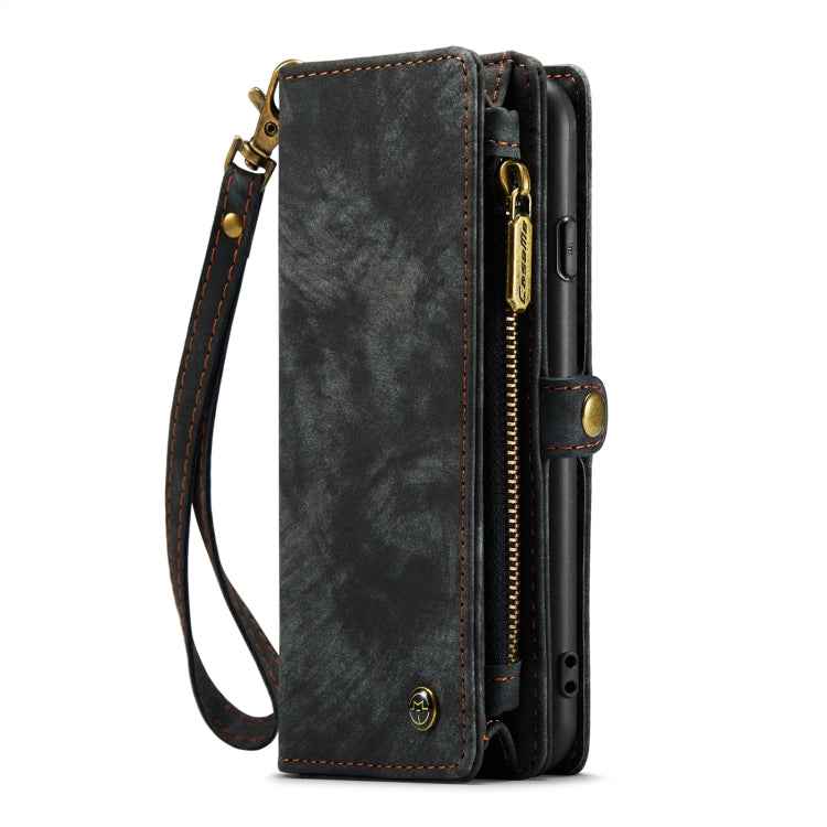 CaseMe for iPhone 8 Plus & 7 Plus Multifunctional Leather Billfold with Detachable Magnetic PC Back Protective Case & Holder & 11 Card Slots & 3 Cash Slots & 1 Zipper Wallet & 2 Photo Frames & 3 Magnetic Clasps, For 8P & 7P